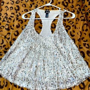 White Sparkly tank